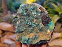 Natural Drusy Coated Chrysocolla With Hemimorphite and Malachite Specimens x 3 From Congo - Toprock Gemstones and Minerals