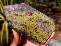 Polished Bastite Dragons Blood Stone Points x 2 From Tshipise, South Africa - Toprock Gemstones and Minerals
