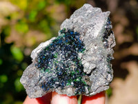 Natural Libethenite Crystals On Dolomite Matrix Specimens x 12 From Shituru, Congo - Toprock Gemstones and Minerals