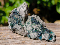 Natural Libethenite Crystals On Dolomite Matrix Specimens x 12 From Shituru, Congo - Toprock Gemstones and Minerals