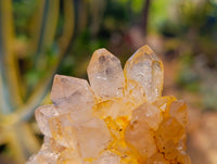 Natural Orange and Golden Limonite Quartz Clusters x 2 From Solwezi, Zambia - Toprock Gemstones and Minerals