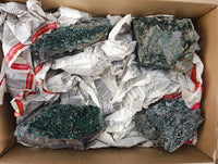 Natural Libethenite Crystals On Dolomite Matrix Specimens x 4 From Shituru, Congo - Toprock Gemstones and Minerals