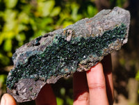 Natural Libethenite Crystals On Dolomite Matrix Specimens x 4 From Shituru, Congo - Toprock Gemstones and Minerals