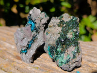 Natural Libethenite Crystals On Dolomite Matrix Specimens x 6 From Shituru, Congo - Toprock Gemstones and Minerals