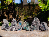 Natural Libethenite Crystals On Dolomite Matrix Specimens x 6 From Shituru, Congo - Toprock Gemstones and Minerals