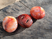 Polished Carnelian Palm Stones x 24 From Madagascar - Toprock Gemstones and Minerals