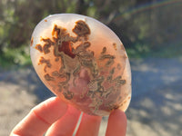 Polished Red Sashe River Agate Palm Stones x 6 From Zimbabwe - Toprock Gemstones and Minerals