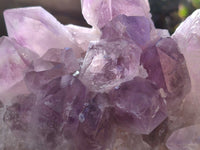 Natural Jacaranda Amethyst Quartz Cluster x 3 From Mumbwa, Zambia - Toprock Gemstones and Minerals