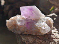 Natural Jacaranda Amethyst Quartz Cluster x 3 From Mumbwa, Zambia - Toprock Gemstones and Minerals