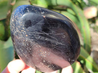 Polished Black Tourmaline Standing Free Form x 2 From Madagascar - Toprock Gemstones and Minerals