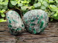 Polished Emerald Mica In Matrix Free Forms x 6 From Mutoko, Zimbabwe - Toprock Gemstones and Minerals