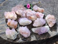 Natural Amethyst Spirit Quartz Clusters x 12 From Boekenhouthoek, South Africa - Toprock Gemstones and Minerals
