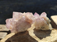 Natural Amethyst Spirit Quartz Clusters x 12 From Boekenhouthoek, South Africa - Toprock Gemstones and Minerals