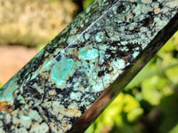 Polished "African Turquoise" Chrysocolla Points x 3 From Blue Mine, South Africa - Toprock Gemstones and Minerals