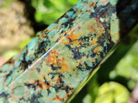 Polished "African Turquoise" Chrysocolla Points x 3 From Blue Mine, South Africa - Toprock Gemstones and Minerals