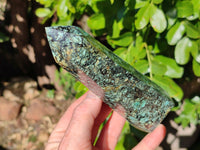 Polished "African Turquoise" Chrysocolla Points x 3 From Blue Mine, South Africa - Toprock Gemstones and Minerals