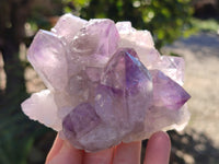 Natural Jacaranda Amethyst Quartz Cluster x 3 From Mumbwa, Zambia - Toprock Gemstones and Minerals