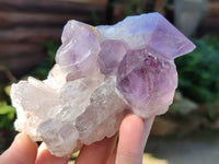 Natural Jacaranda Amethyst Quartz Cluster x 3 From Mumbwa, Zambia - Toprock Gemstones and Minerals