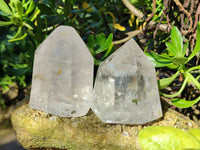 Polished Clear Quartz Crystals x 2 From Madagascar - Toprock Gemstones and Minerals