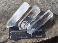 Polished Clear Quartz Crystals x 12 From Madagascar - Toprock Gemstones and Minerals