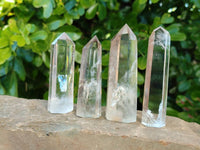 Polished Clear Quartz Crystals x 12 From Madagascar - Toprock Gemstones and Minerals