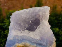 Natural Blue Lace Agate Geode Specimens x 2 From Nsanje, Malawi - Toprock Gemstones and Minerals