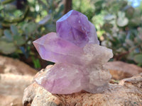 Natural Jacaranda Amethyst Quartz Clusters x 5 From Mumbwa, Zambia - Toprock Gemstones and Minerals