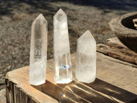 Polished Clear Quartz Crystals x 13 From Madagascar - Toprock Gemstones and Minerals
