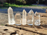Polished Clear Quartz Crystals x 24 From Madagascar - Toprock Gemstones and Minerals
