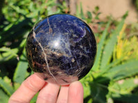Polished Iolite Spheres x 2 From Ambatofinandrahana, Madagascar - Toprock Gemstones and Minerals