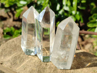 Polished Clear Quartz Crystals x 12 From Madagascar - Toprock Gemstones and Minerals