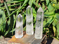 Polished Clear Quartz Crystals x 12 From Madagascar - Toprock Gemstones and Minerals