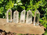 Polished Clear Quartz Crystals x 12 From Madagascar - Toprock Gemstones and Minerals