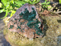 Natural Ball Malachite and Drusi Quartz On Dolomite Matrix Specimens x 3 From Kambove, Congo - Toprock Gemstones and Minerals