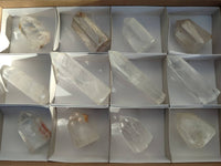 Polished Clear Quartz Crystals x 12 From Madagascar - Toprock Gemstones and Minerals