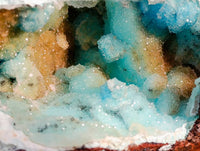 Natural Drusy Coated Chrysocolla Specimens x 2 From Lupoto Mine, Congo - Toprock Gemstones and Minerals
