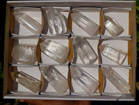 Polished Clear Quartz Crystals x 12 From Madagascar - Toprock Gemstones and Minerals
