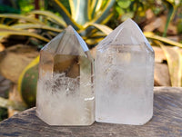 Polished Clear Quartz Crystals x 3 From Madagascar - Toprock Gemstones and Minerals