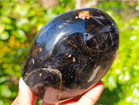 Polished Black Tourmaline Standing Free Forms x 5 From Madagascar - Toprock Gemstones and Minerals