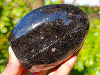 Polished Black Tourmaline Standing Free Forms x 5 From Madagascar - Toprock Gemstones and Minerals