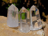 Polished Clear Quartz Crystals x 24 From Madagascar - Toprock Gemstones and Minerals