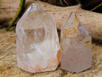Polished Clear Quartz Crystals x 3 From Madagascar - Toprock Gemstones and Minerals