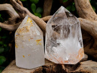 Polished Clear Quartz Crystals x 3 From Madagascar - Toprock Gemstones and Minerals