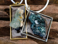 Hand Made Specially Selected Mixed Crystal Pendants - Set in Resin x 6 From Southern Africa - Toprock Gemstones and Minerals