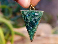 Hand Made Specially Selected Mixed Crystal Pendants - Set in Resin x 6 From Southern Africa - Toprock Gemstones and Minerals