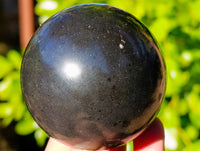 Polished Black Basalt Spheres x 4 From Antsirabe, Madagascar - Toprock Gemstones and Minerals