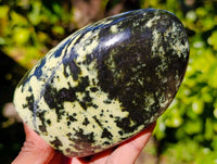 Polished Leopard Stone Standing Free Forms x 4 From Zimbabwe - Toprock Gemstones and Minerals