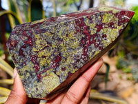 Natural Bastite Dragon Bloodstone Points x 2 From South Africa - Toprock Gemstones and Minerals