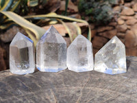 Polished Clear Quartz Crystals x 12 From Madagascar - Toprock Gemstones and Minerals