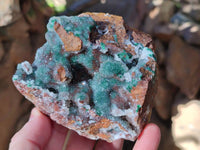 Natural Ball Malachite On Dolomite Matrix Specimens x 2 From Kambove, Congo - Toprock Gemstones and Minerals